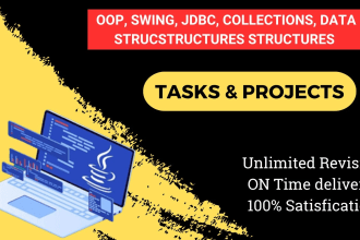 do java programming, java projects, java assignments and java tasks with jdbc