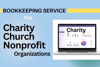 do bookkeeping for charity church nonprofit in quickbooks online xero wave