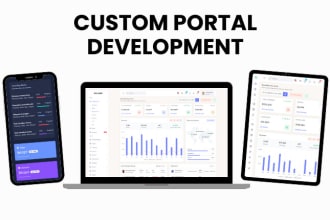 create custom portal,cms,crm,database management system