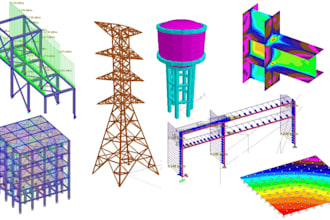 design and analyze steel rcc timber structure on staad pro connect edition