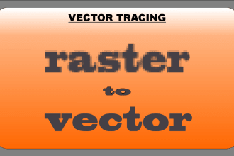 vector trace raster to vector, convert to vector