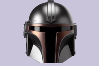 do a realistic 3d helmet 3d mask 3d cosplay 3d custom