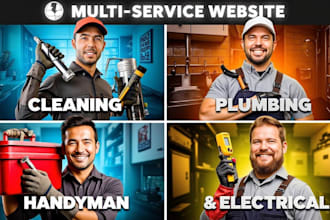 create cleaning service,plumber, handyman, and electrician website