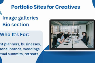 design event portfolio website creation