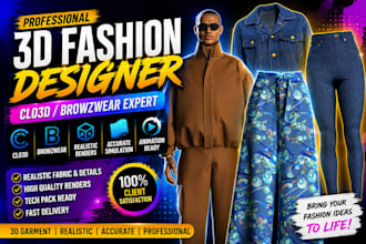 make 3d apparel samples in clo3d and browzwear
