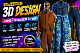 make 3d apparel samples in clo3d and browzwear