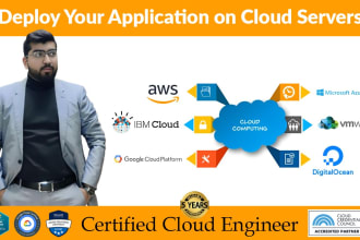 deploy your website on  AWS, azure, google cloud and digital ocean