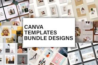 design canva templates for your social media and etsy store