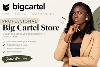 setup, redesign shopify big cartel, ecwid, big commerce opencart fix big cartel