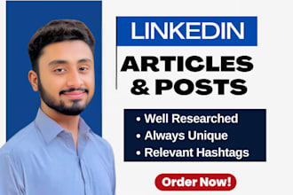 ghostwrite your linkedin posts, content and articles