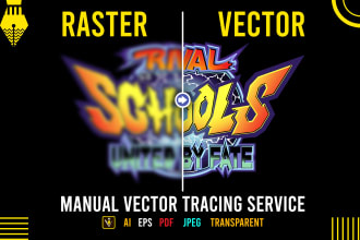 vectorize image to vector tracing and convert raster to vector logo recreate