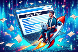 create mass pages for your wordpress website with indexing guarantee
