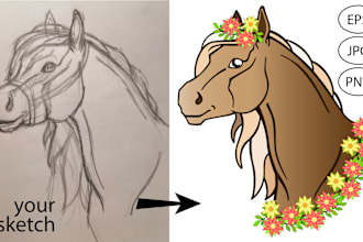 convert your drawing or photo into a vector image