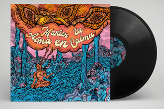design album or single cover art for spotify, social media