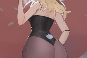 draw a beautiful anime illustration, sfw or nsfw