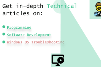 be your expert tech writer on software, web dev and windows