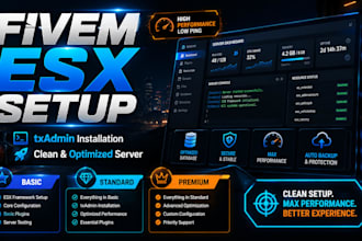setup your fivem esx server