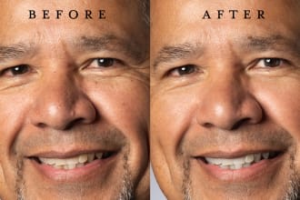 do high volume ai photo retouching for headshots and portraits