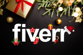 add decorations to your company logo for christmas, halloween and new year