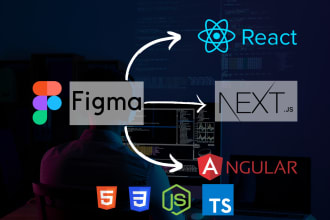 convert your figma to react js and tailwind CSS, material UI
