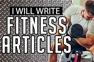 write fitness articles and content
