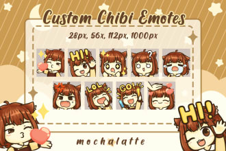 create custom chibi emotes for streamer
