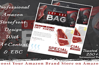 do amazon storefront design, amazon a plus design and amazon brand store design