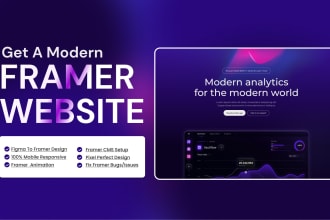 develop framer website update webflow website figma to framer website expert