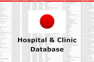 provide a list of hospitals and clinics in japan