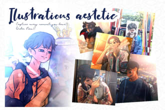 create an aesthetic illustration for you and y