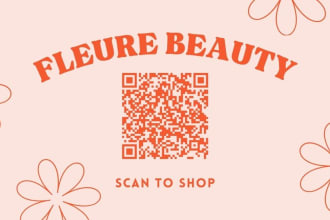 design a professional business card with qr code