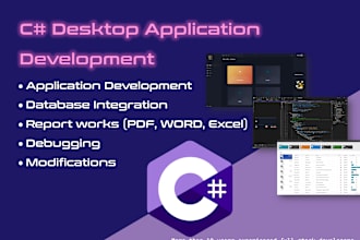 create a desktop application using c sharp wpf, winforms, maui