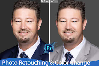 do color change, recolor, photo touch up, airbrush, enhance and photo retouching