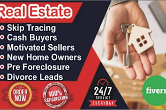 do cash buyers motivated sellers new homeowners leads divorces leads skip trace