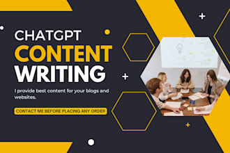 write seo optimized chat gpt based article writing