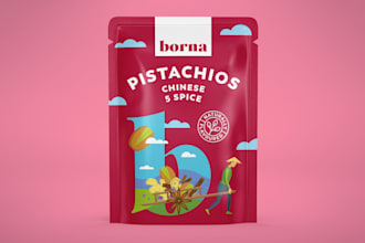 do premium packaging box design label design