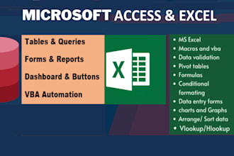 create microsoft access database for your business or personal needs