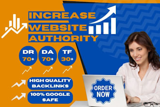 increase da DR tf of your website with do follow seo backlinks