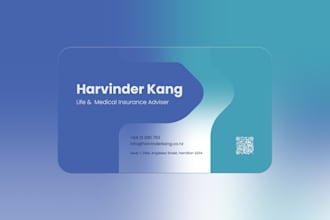 design custom digital and print ready business card