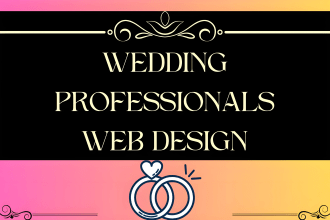do web design for wedding professionals, wedding planner and wedding venue