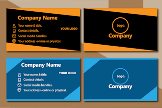 provide a professional business card for your business