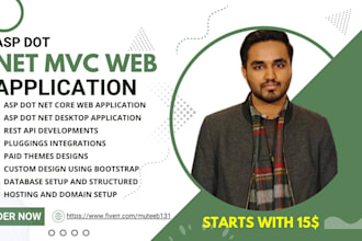 develop asp dot net mvc websites in c sharp visual studio