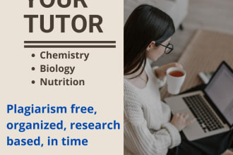 do chemistry, biology and human nutrition related tasks