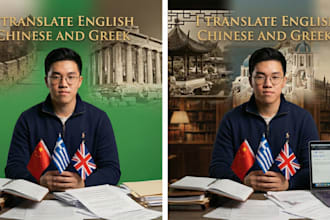 translate anything english, chinese mandarin and greek