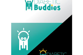 design shiny branding diabetic buddies logo