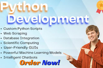 create python gui app web app ml model data analysis and bots