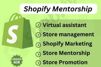 be your shopify mentor for monthly and weekly sales growth