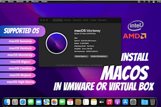 install macos in virtual box and vmware