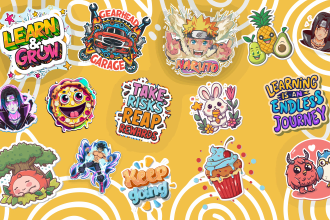design stickers, badges, doodles , icons , illustration