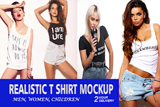 do realistic  t shirt mockup mock up